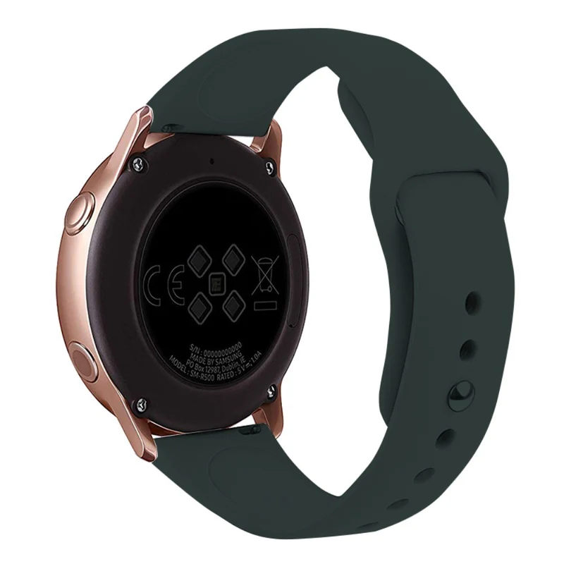 KALEBOL KLB-DKGJ-001 Huawei Watch GT 4 41mm / Garmin Venu 3S 18mm Silicone Band Watch Strap