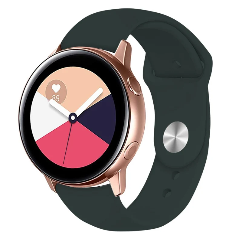 KALEBOL KLB-DKGJ-001 Huawei Watch GT 4 41mm / Garmin Venu 3S 18mm Silicone Band Watch Strap