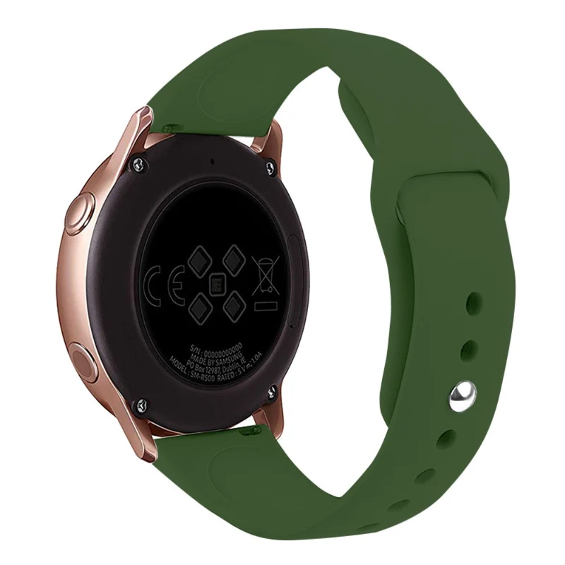KALEBOL KLB-DKGJ-001 Huawei Watch GT 4 41mm / Garmin Venu 3S 18mm Silicone Band Watch Strap