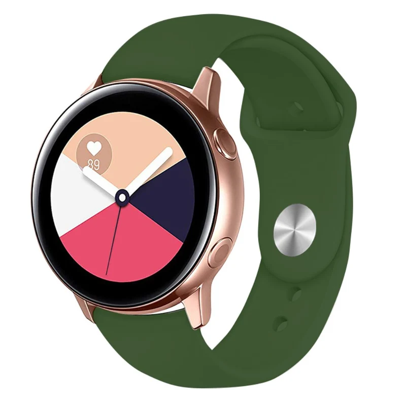 KALEBOL KLB-DKGJ-001 Huawei Watch GT 4 41mm / Garmin Venu 3S 18mm Silicone Band Watch Strap