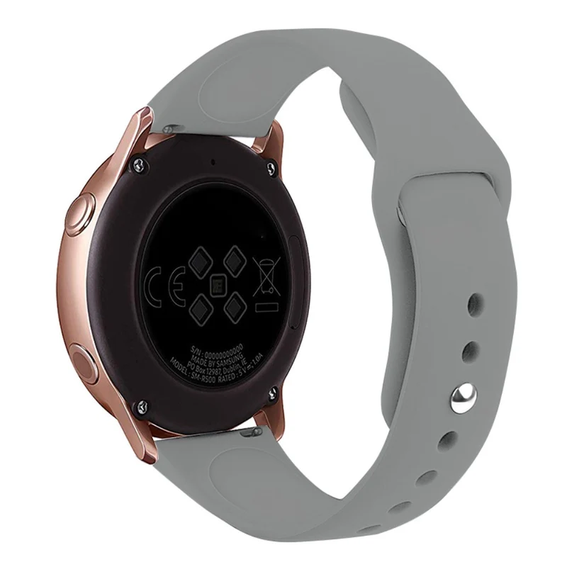 KALEBOL KLB-DKGJ-001 Huawei Watch GT 4 41mm / Garmin Venu 3S 18mm Silicone Band Watch Strap