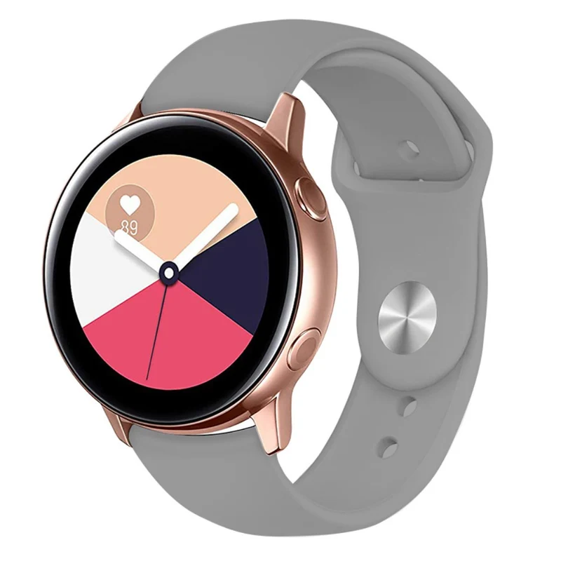 KALEBOL KLB-DKGJ-001 Huawei Watch GT 4 41mm / Garmin Venu 3S 18mm Silicone Band Watch Strap