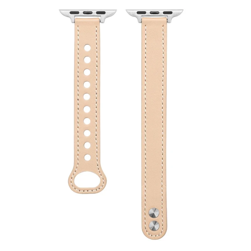 Apple Watch 49mm / 45mm / 44mm / 42mm Genuine Cow Leather Watch Band