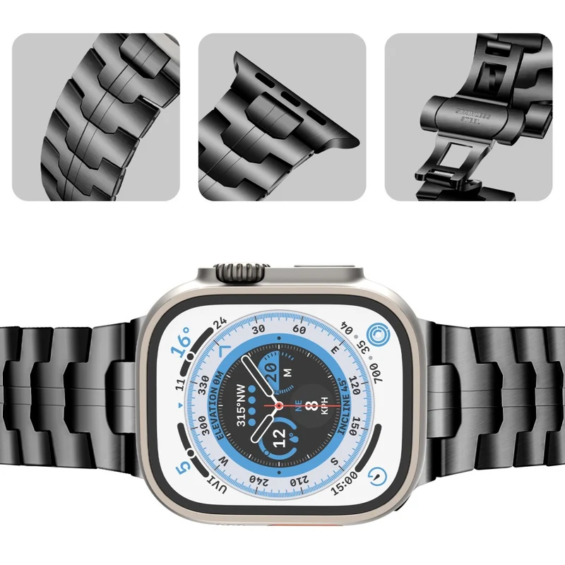 Stainless Steel Strap Apple Watch 49mm / 45mm / 44mm / 42mm Watch Band