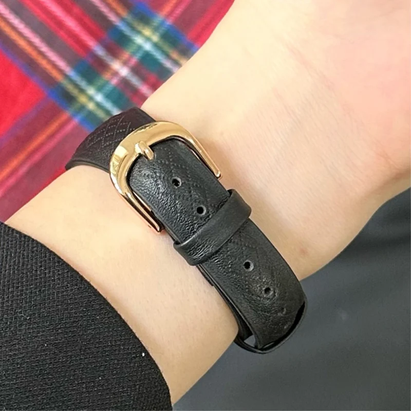 Apple Watch 49mm / 45mm / 44mm / 42mm Cowhide Leather Bracelet Strap