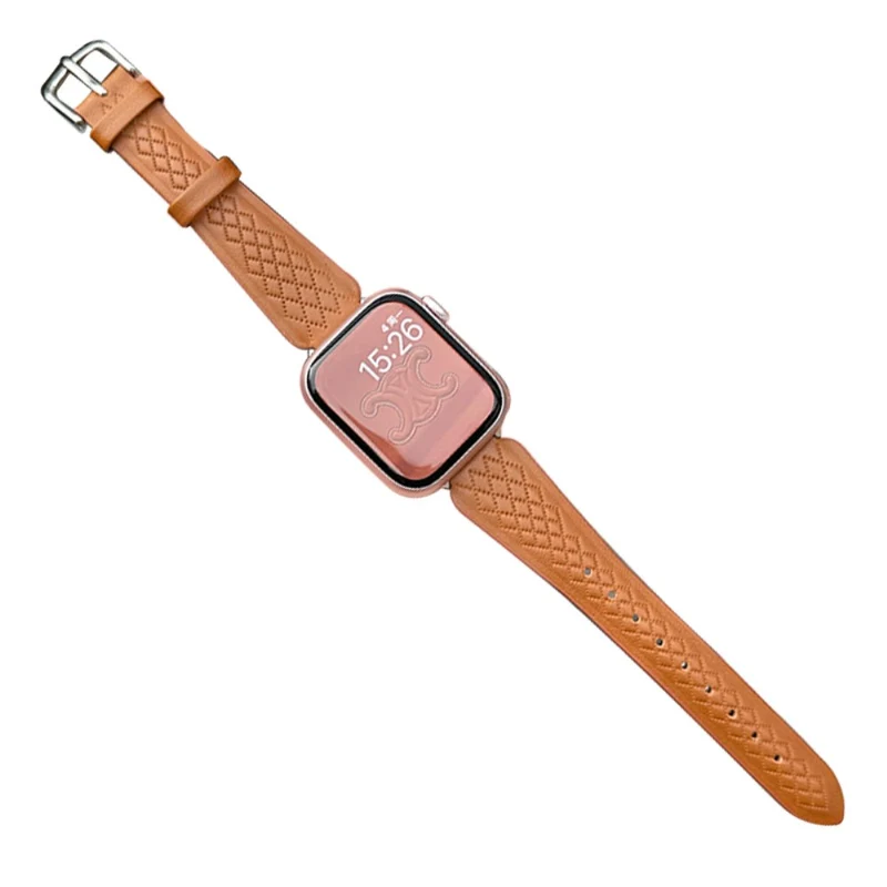 Apple Watch 49mm / 45mm / 44mm / 42mm Cowhide Leather Bracelet Strap