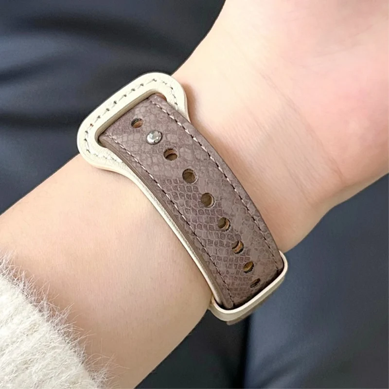 Apple Watch 49mm / 45mm / 44mm / 42mm Microfiber Leather Watch Strap