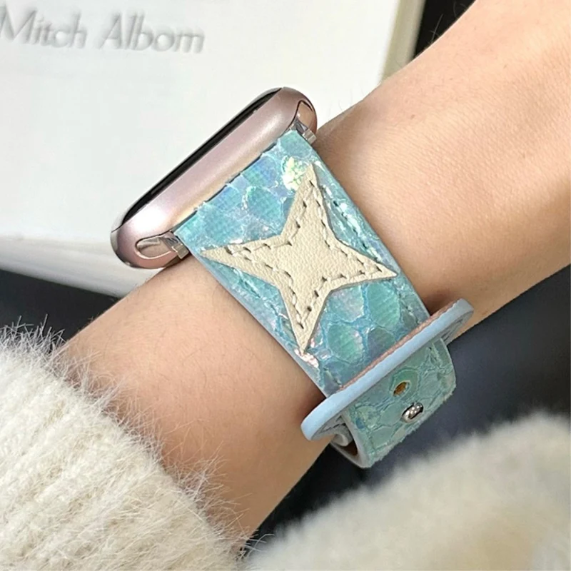 Apple Watch 49mm / 45mm / 44mm / 42mm Microfiber Leather Watch Strap