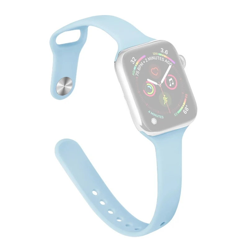 Apple Watch 49mm / 45mm / 44mm / 42mm Slim Silicone Bands - Dark Green