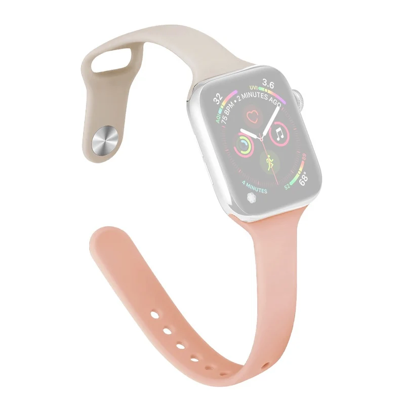 Apple Watch 49mm / 45mm / 44mm / 42mm Slim Silicone Bands - Dark Green