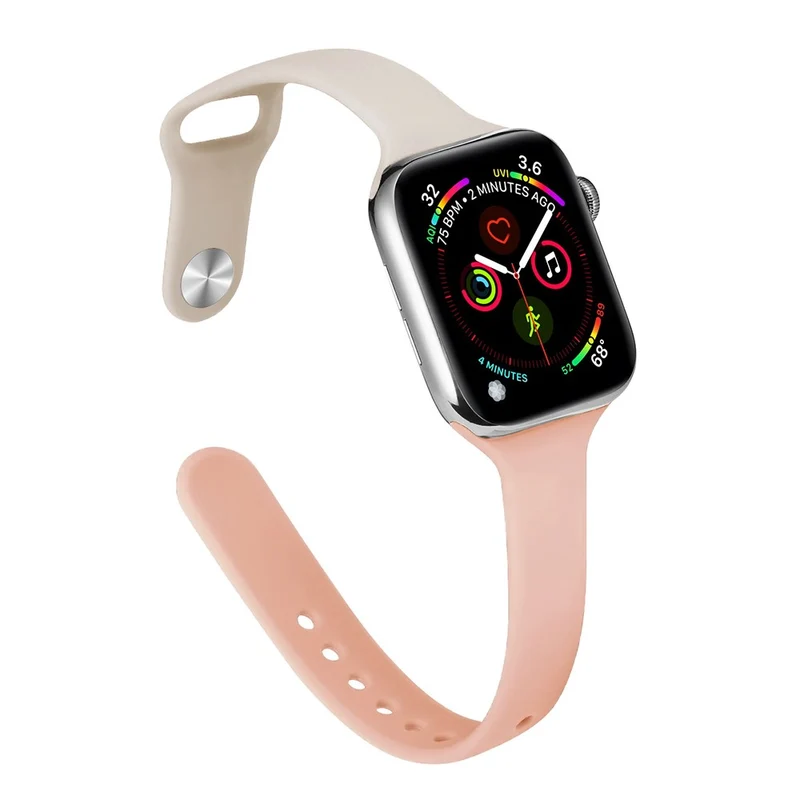 Apple Watch 49mm / 45mm / 44mm / 42mm Slim Silicone Bands - Dark Green
