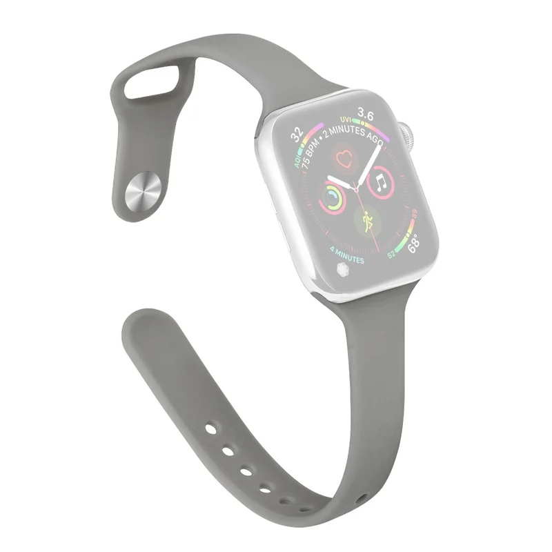 Apple Watch 49mm / 45mm / 44mm / 42mm Slim Silicone Bands - Dark Green