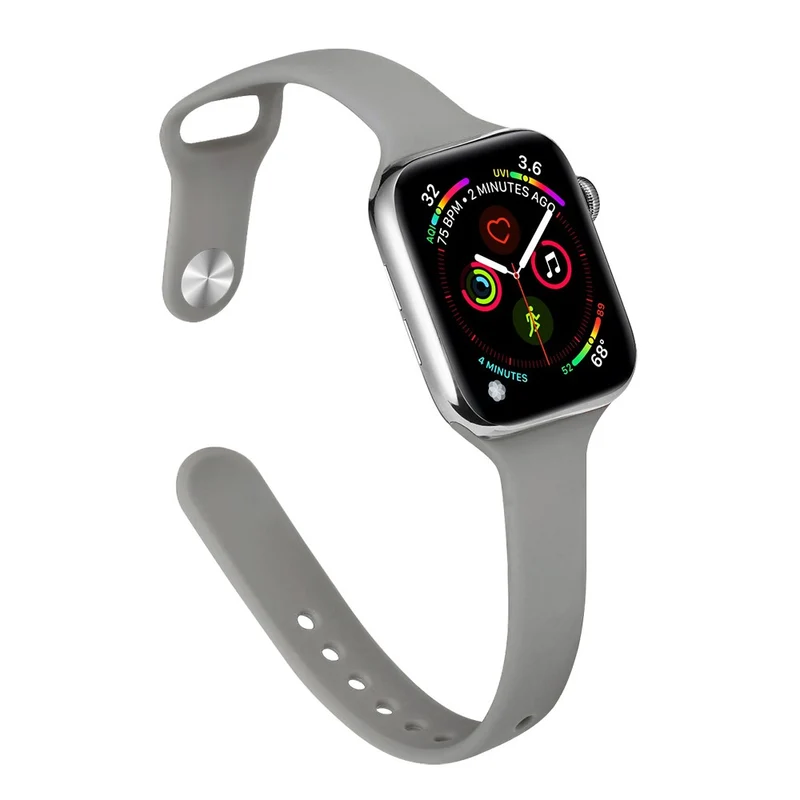 Apple Watch 49mm / 45mm / 44mm / 42mm Slim Silicone Bands - Dark Green