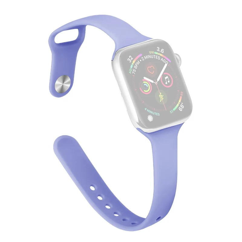 Apple Watch 49mm / 45mm / 44mm / 42mm Slim Silicone Bands - Dark Green