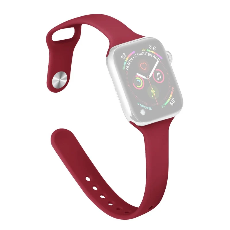 Apple Watch 49mm / 45mm / 44mm / 42mm Watch Straps Slim Band - Hot Pink