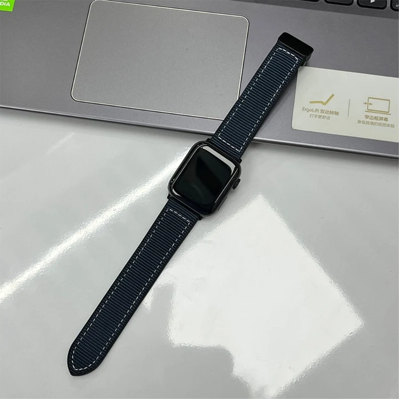 Apple Watch 49mm / 45mm / 44mm / 42mm Magnetic Nylon Watch Strap - Army Green