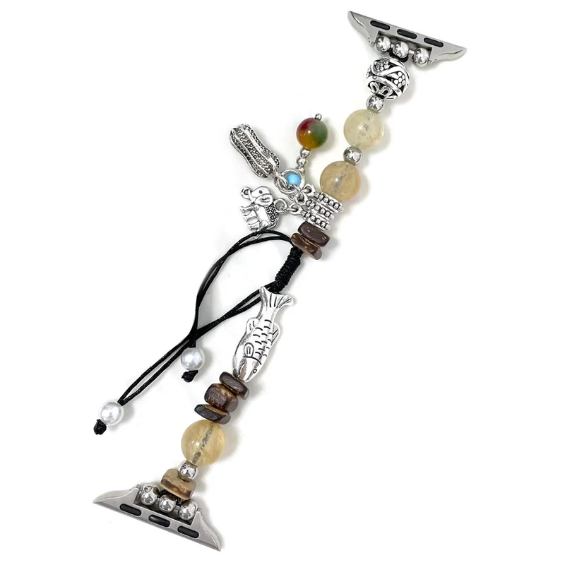 Apple Watch 49mm / 45mm / 44mm / 42mm Beaded Watch Band - Peanut