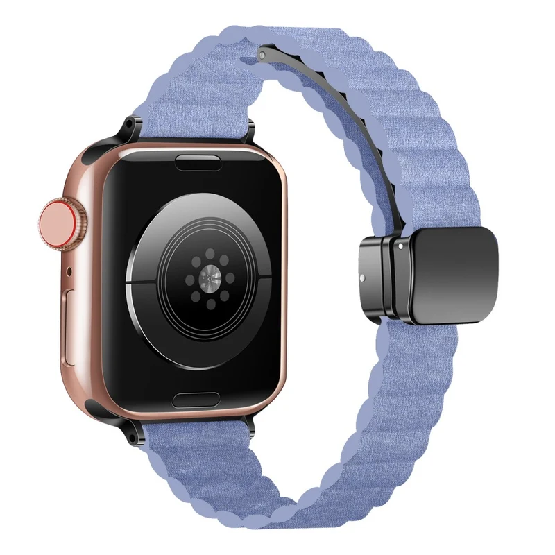 Apple Watch Series 49mm - 45mm - 44mm - 42mm Universal Slim Magnetic Watch Band - Light Tan