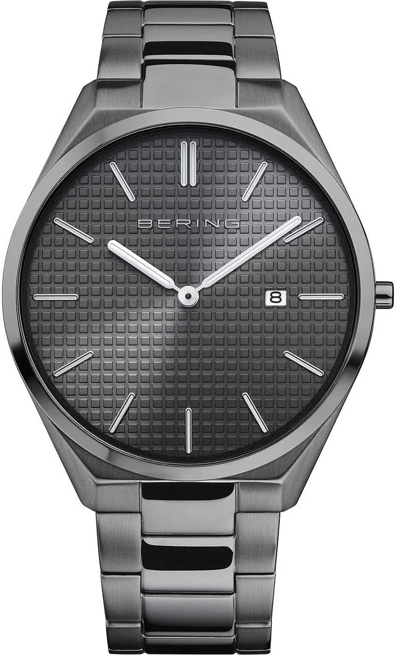 Bering Ultra Slim 17240-777 Herrenuhr • Kratzfestes Saphirglas • Ultraflaches Design