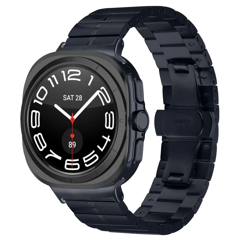 Samsung Galaxy Watch Ultra 2 Premium Metallarmband (Titan Grau)