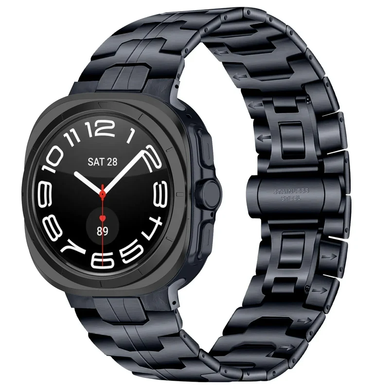 Samsung Galaxy Watch Ultra 2 Iron Stahlarmband (Titan Grau)