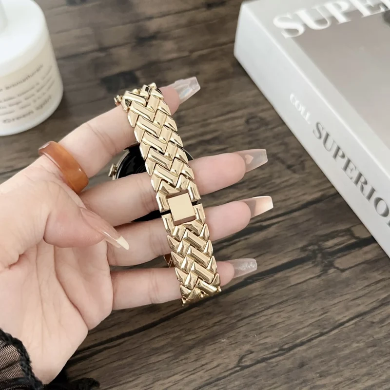 18mm V-shaped Zinc Metal Watchband Metal Universal Replacement Watch Strap