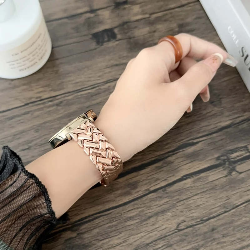 18mm V-shaped Zinc Metal Watchband Metal Universal Replacement Watch Strap