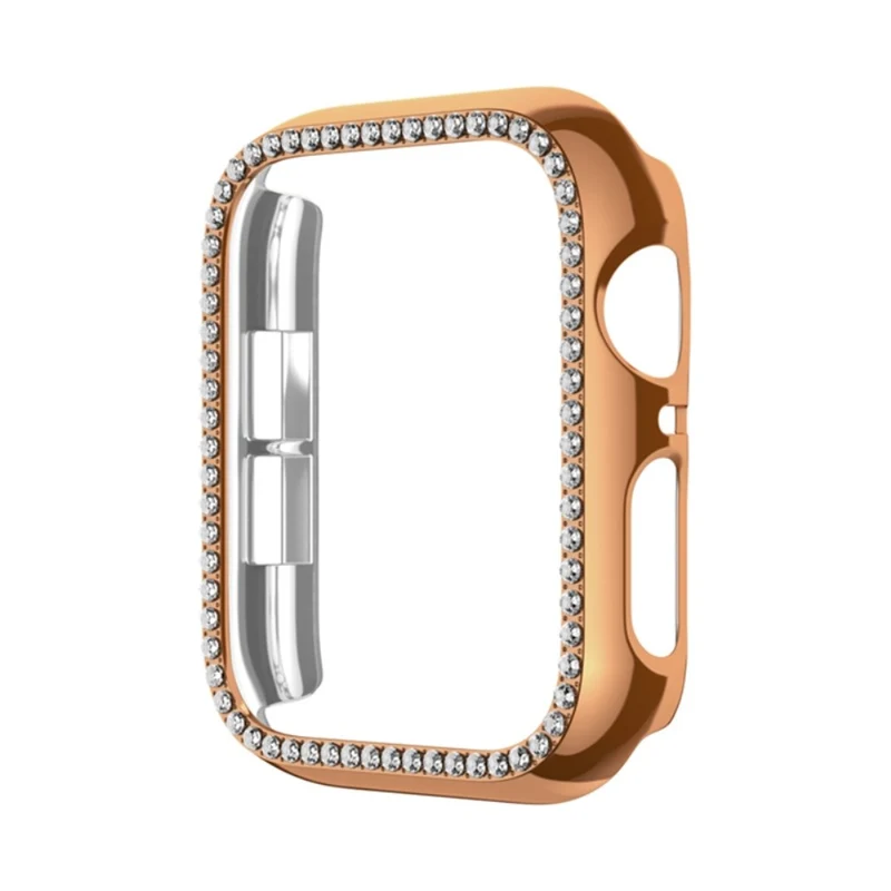 Apple Watch Ultra 49mm / Ultra 2 49mm Impact-Resistant Watch Case Electroplating Hollow Impact-Resistant Cover - Rose Gold