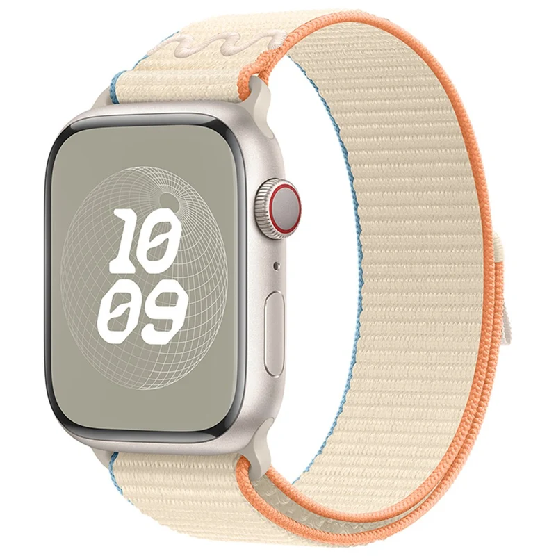 KALEBOL Apple Watch Series 49mm - 45mm - 44mm - 42mm Universal Nylon Watch Band - Dark Green+Orange
