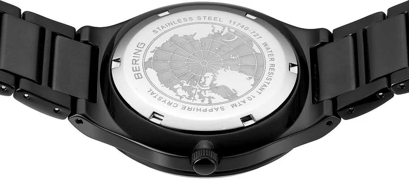 Bering Classic 11740-727 Herrenuhr • Kratzfestes Saphirglas • Flaches dänisches Design