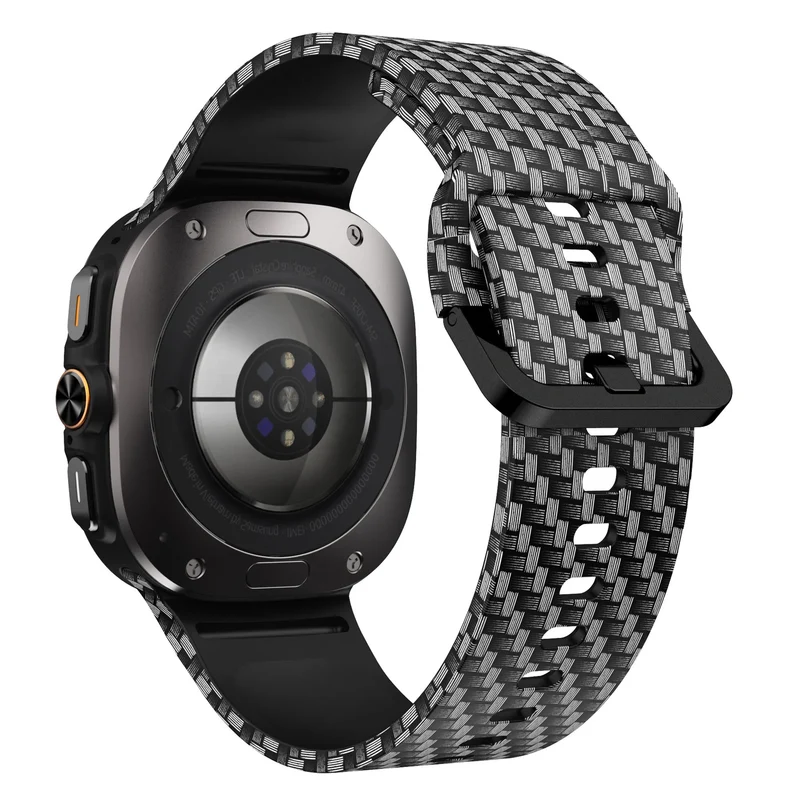 Samsung Galaxy Watch Ultra 2 Silikonarmband mit Print (Carbon Fiber)