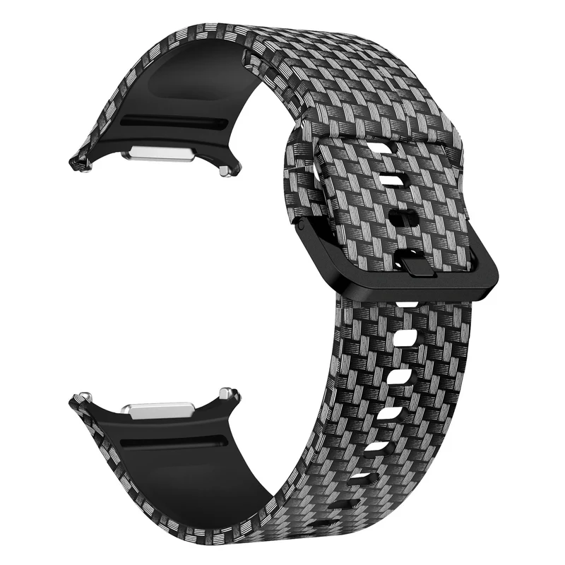 Samsung Galaxy Watch Ultra 2 Silikonarmband mit Print (Carbon Fiber)