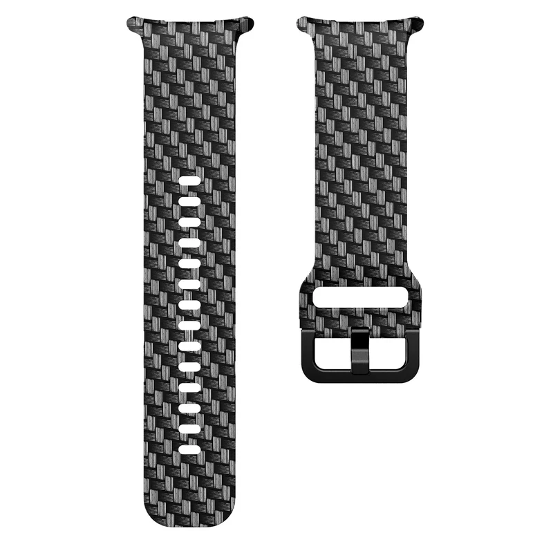 Samsung Galaxy Watch Ultra 2 Silikonarmband mit Print (Carbon Fiber)