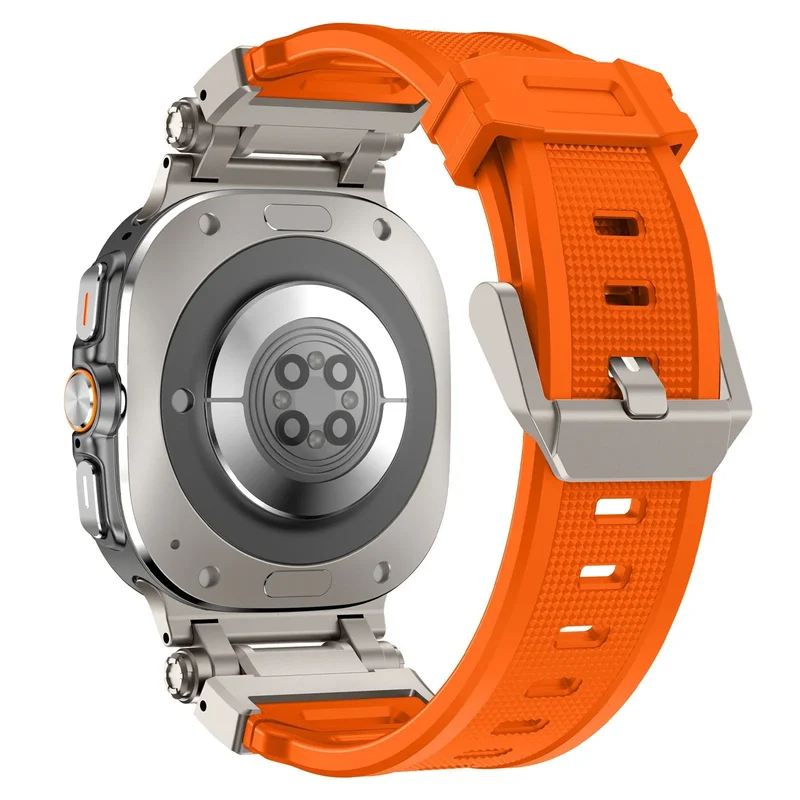 Samsung Galaxy Watch Ultra 2 Silikonarmband 'Explorer' (Orange/Titan)