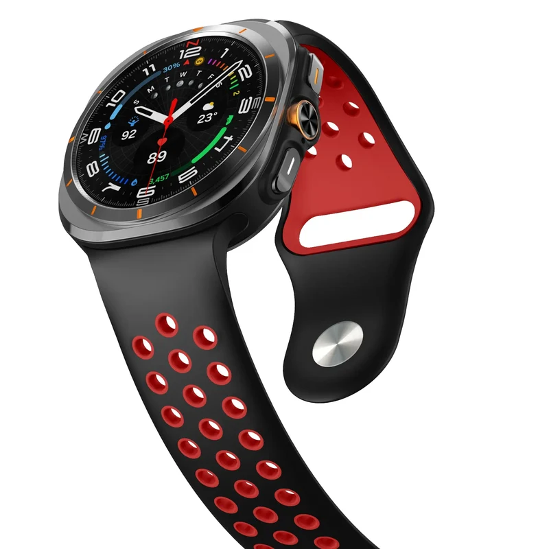 Samsung Galaxy Watch Ultra 2 Sportarmband (Schwarz/Rot)