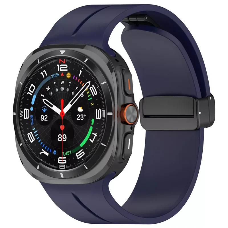 Samsung Galaxy Watch Ultra 2 D-Schnalle Silikonarmband (Dunkelblau)
