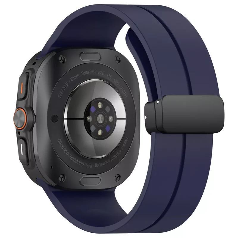 Samsung Galaxy Watch Ultra 2 D-Schnalle Silikonarmband (Dunkelblau)
