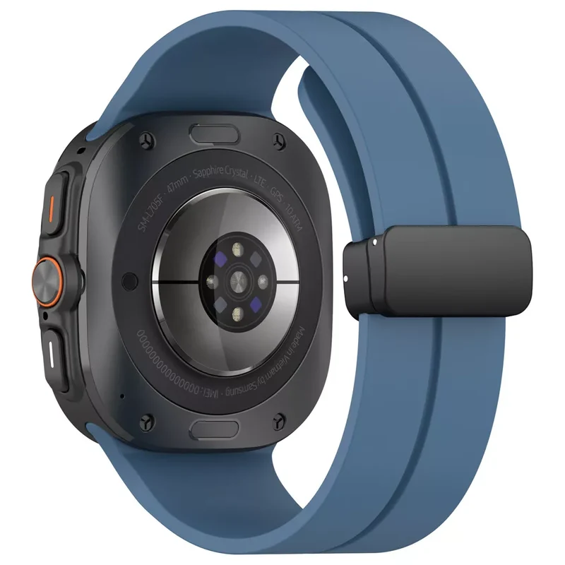 Samsung Galaxy Watch Ultra 2 D-Schnalle Silikonarmband (Graublau)