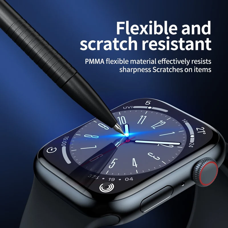 Apple Watch Series 9 / 8 / 7 45mm HD Clear Watch Screen Protector Acrylic Full Coverage Film