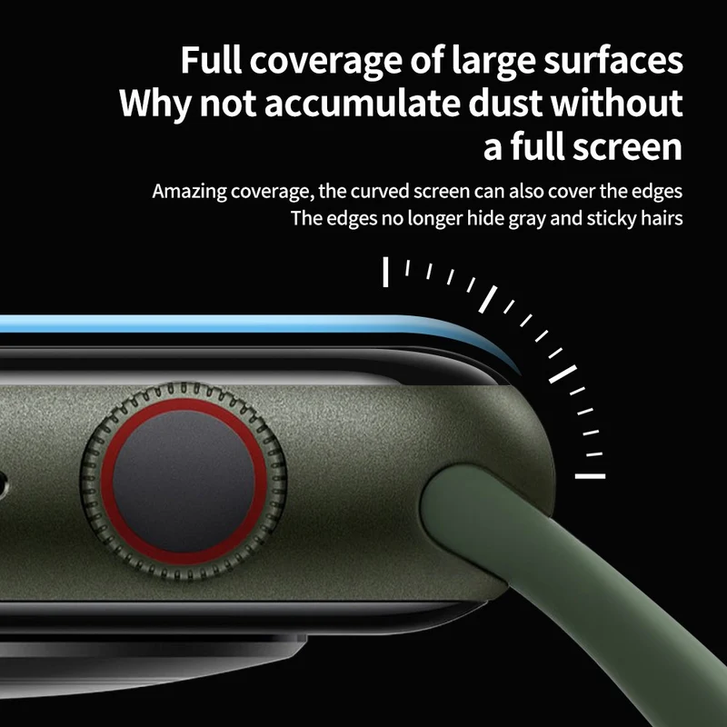 Apple Watch Series 9 / 8 / 7 45mm HD Clear Watch Screen Protector Acrylic Full Coverage Film