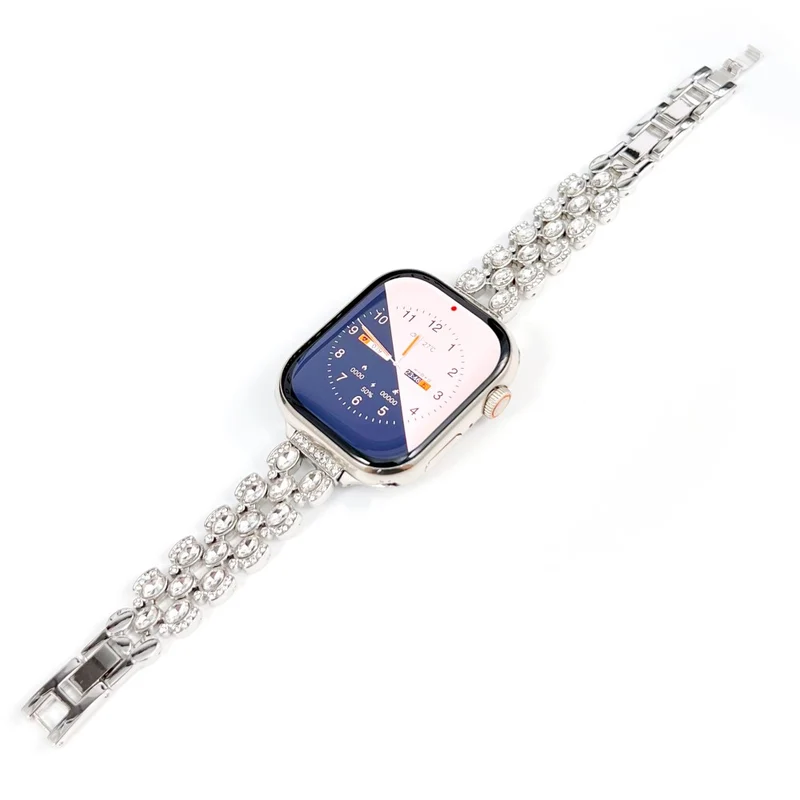 Watch Band Apple Watch 49mm / 45mm / 44mm / 42mm Rhinestone Decor Strap