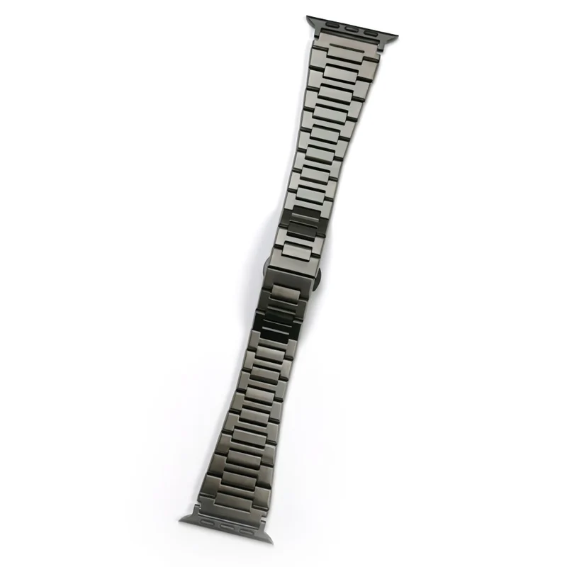 Apple Watch 49mm / 45mm / 44mm / 42mm Metal Watch Strap - Titanium Black