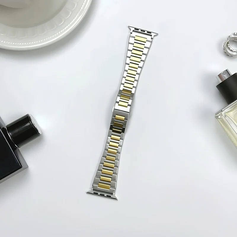 Apple Watch 49mm / 45mm / 44mm / 42mm Metal Watch Strap - Titanium Black