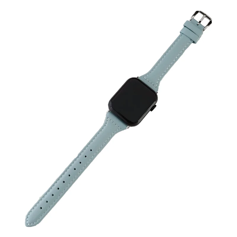 Apple Watch 49mm / 45mm / 44mm / 42mm Vegan Leather Wrist Strap - Sky Blue