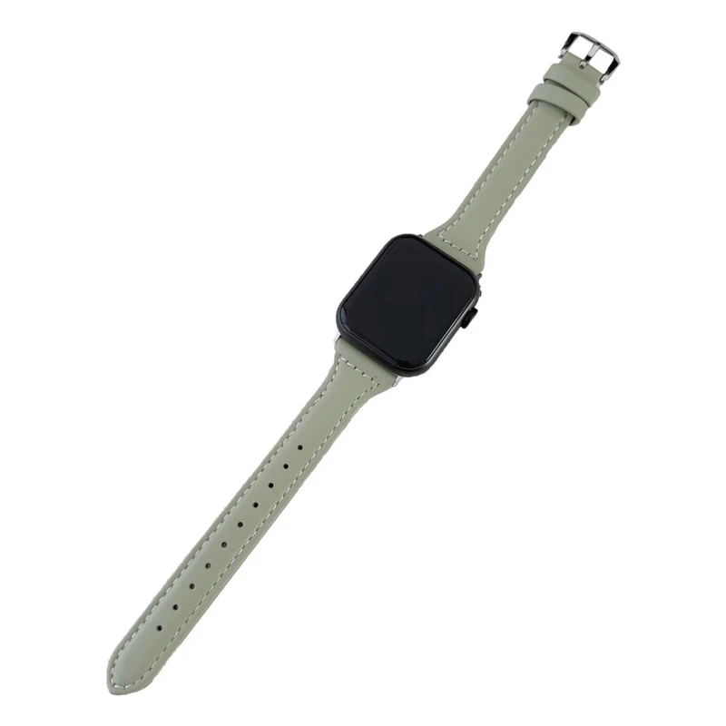 Apple Watch 49mm / 45mm / 44mm / 42mm Vegan Leather Wrist Strap - Sky Blue