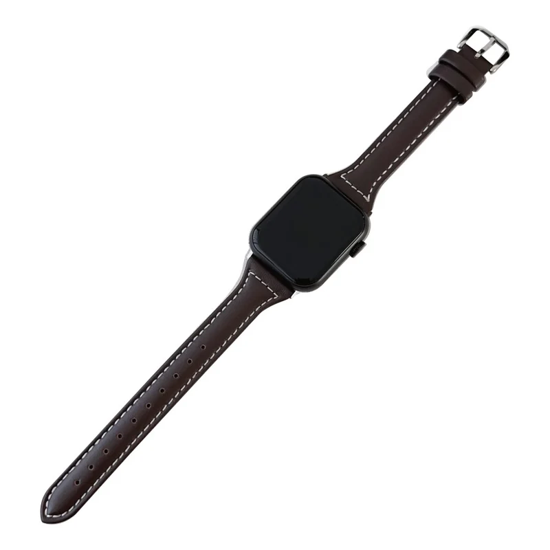 Apple Watch 49mm / 45mm / 44mm / 42mm Vegan Leather Wrist Strap - Sky Blue