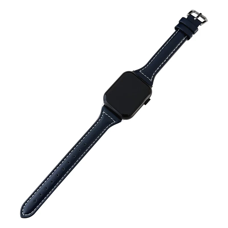 Apple Watch 49mm / 45mm / 44mm / 42mm Vegan Leather Wrist Strap - Sky Blue
