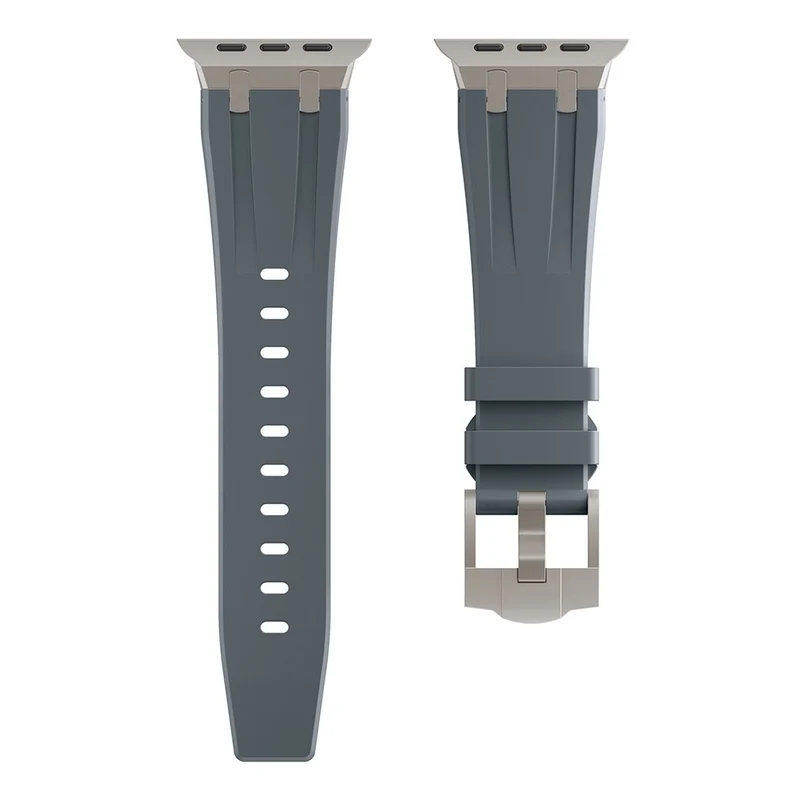 Apple Watch 49mm / 45mm / 44mm / 42mm Liquid Silicone Band - Titanium Black