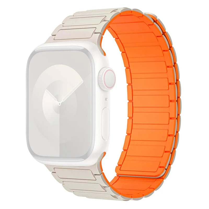 Apple Watch 49mm / 45mm / 44mm / 42mm Silicone Wrist Strap - Indigo Blue+Grey