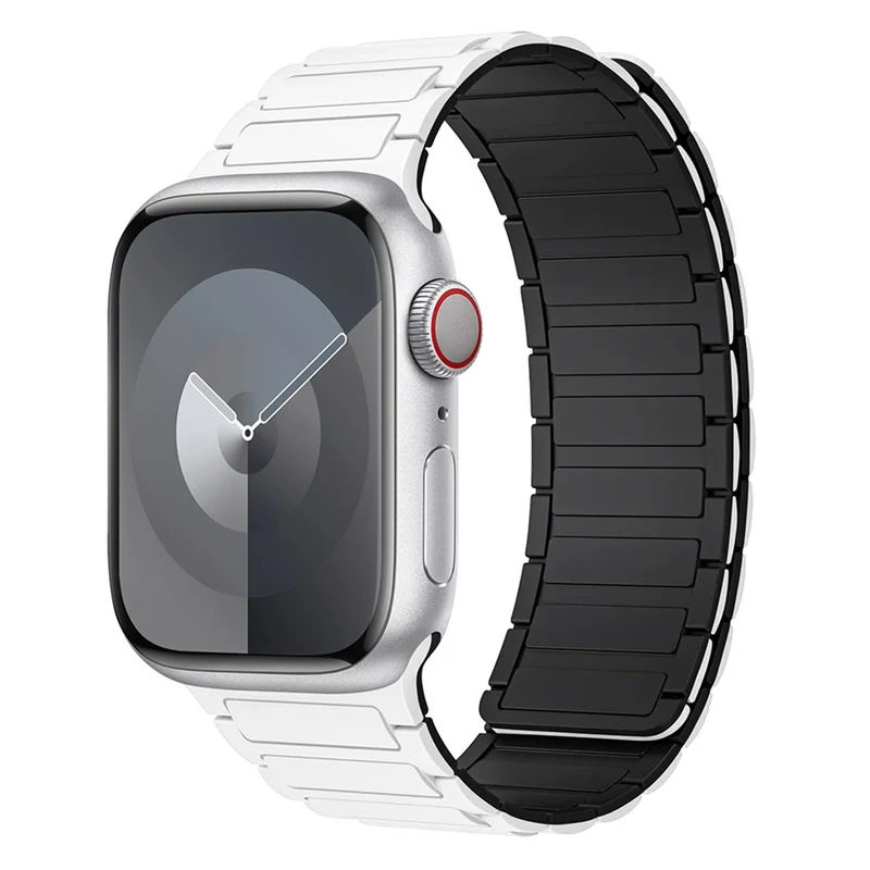 Apple Watch 49mm / 45mm / 44mm / 42mm Silicone Wrist Strap - Indigo Blue+Grey